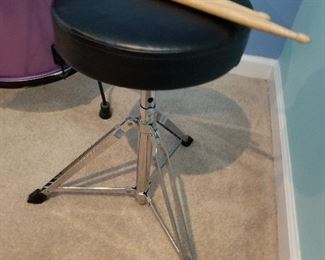 #64	HB Drums & Percussion 6 piece Set w/stool 	 $400.00 
