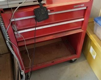 #69	craftsman tool box on wheels 	 $30.00 

