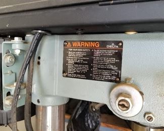 #74	Delta Drill Press Serial # 9221	 $160.00 
