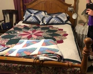 Head board, Foot board, frame with sleep number mattress 