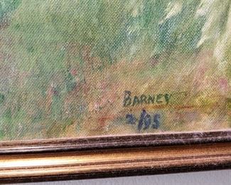 Oil Painting ba Frank A. Barney. American Impressionist