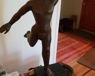 Large Bronze Mercury Statue