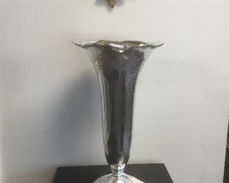 Sterling wedding vase- 14” tall