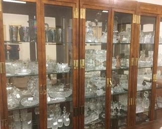 Large collection of Waterford, Lalique and Steuben
