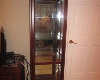 Lighted Glass Front Curio