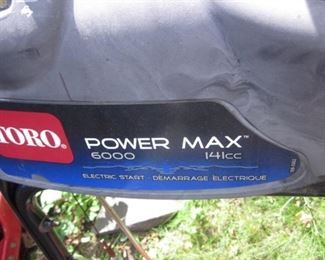 Toro Power Max 6000 Snow Blower