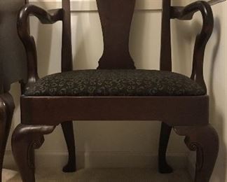 Queen Anne arm chair (pair)