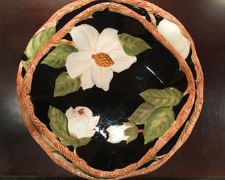 Magnolia charm bowl and salad plate