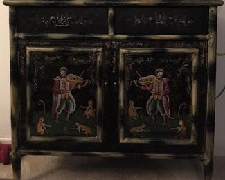 Hand painted cabinet - excellent condition