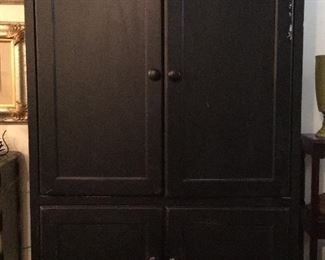 Entertainment Armoire black matte finish