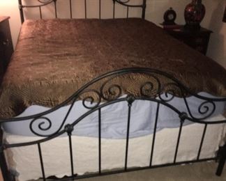 Iron queen size bed