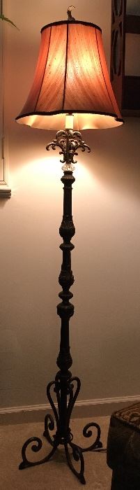 Iron floor lamp