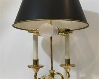 Baldwin Brass Serpentine Bouillotte double lamp