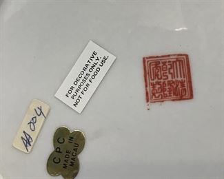Maker's stamp and label