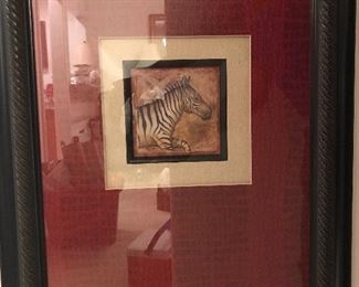 Terri Cook zebra lithograph