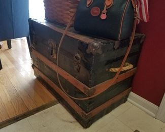 antique steamer trunk