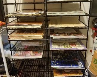 scrapbooking shelves