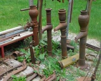 Antique water pumps