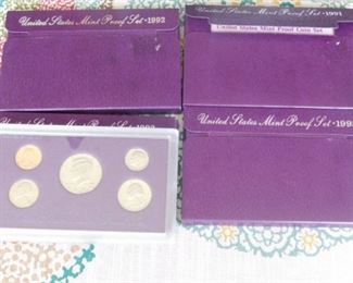 1992 and 1993 United States Mint proof set
