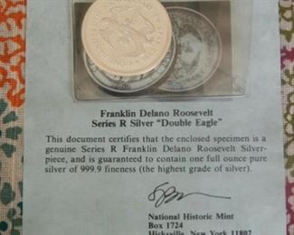 Franklin Delano Rosevelt Series R Double Eagle