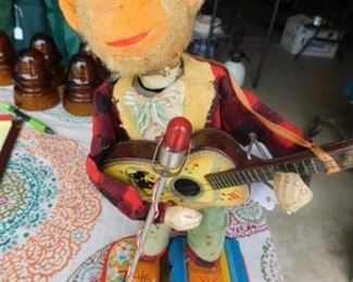 1950's Rock N' Roll Monkey with Guitar, 