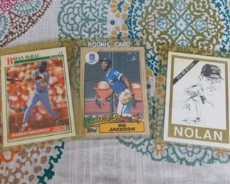 Baseball Cards Brian McRae, Bo Jackson, Nolan 