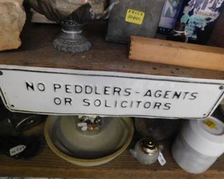 No Peddlers-Agents or Solicitors 