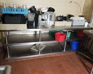 96x30 all stainless 3 tier table