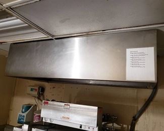 Vent hood above dishwasher