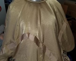 Gold Lame' Poncho