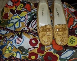 Prada Snakeskin Loafers