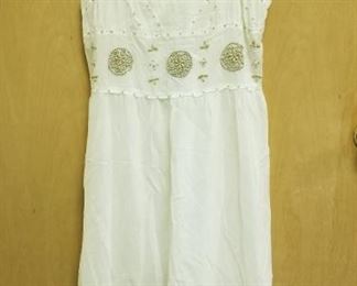 Beautiful hand braded white guaze Sundress