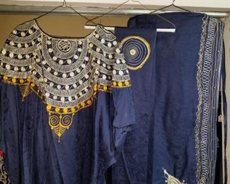 Stunning Ceremonial ? Embroided Kaftan, Sash and Full length Wrap Skirt