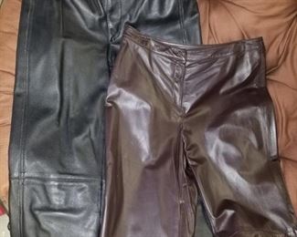 DKNY and ANN Taylor Leather pants