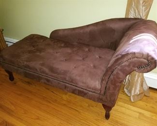 Maroon Velvet Fainting Couch