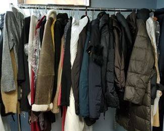 Coats and More coats, this is the sweater and coat room. 