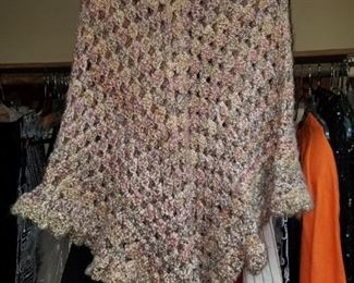 Vintage Zara crocheted Poncho