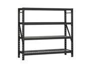 Free Standing Cabinets, Racks & Shelves: Husky Garage Racks 77 in. W x 78 in. H x 24 in. D Steel Commercial Shelving Unit Black ERZ782478W-4
