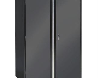 Free Standing Cabinets, Racks & Shelves: Husky Garage Cabinets 46 in. x 72 in. Welded Floor Cabinet Black/Grey KF3F462472-H9