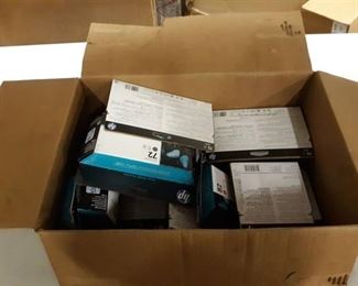 Box of Misc. HP Ink Cartridges