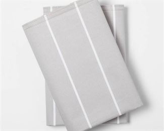 3 Modern Pillowcases (King) Gray Stripe 300 Thread Count