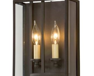 Maddox Textured Bronze Two-Light Wall Sconce