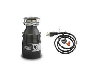 InSinkErator Badger 5XP Garbage Disposal Badger Faucet Continuous; Power Cord Included