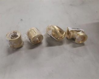 Box of Brass Couplings and Elbows