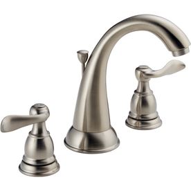 Delta B3596LF-SS Windemere 8 in. Widespread 2-Handle High Arc Bathroom Faucet in