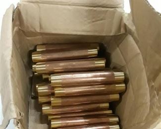 Box of Brass Nipples and Elbows