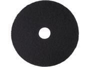 3M(TM) High Productivity Floor Stripping Pads, 16in., Black, Pack Of 5