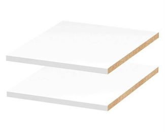 15 in. x 0.75 in. x 15 in. Adjustable Shelf in Polar White (2-Pack)