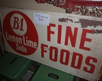 B-1 Lemon-Lime Soda sign