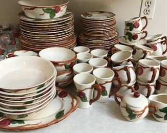 Huge amount of Franciscan Apple dinnerware